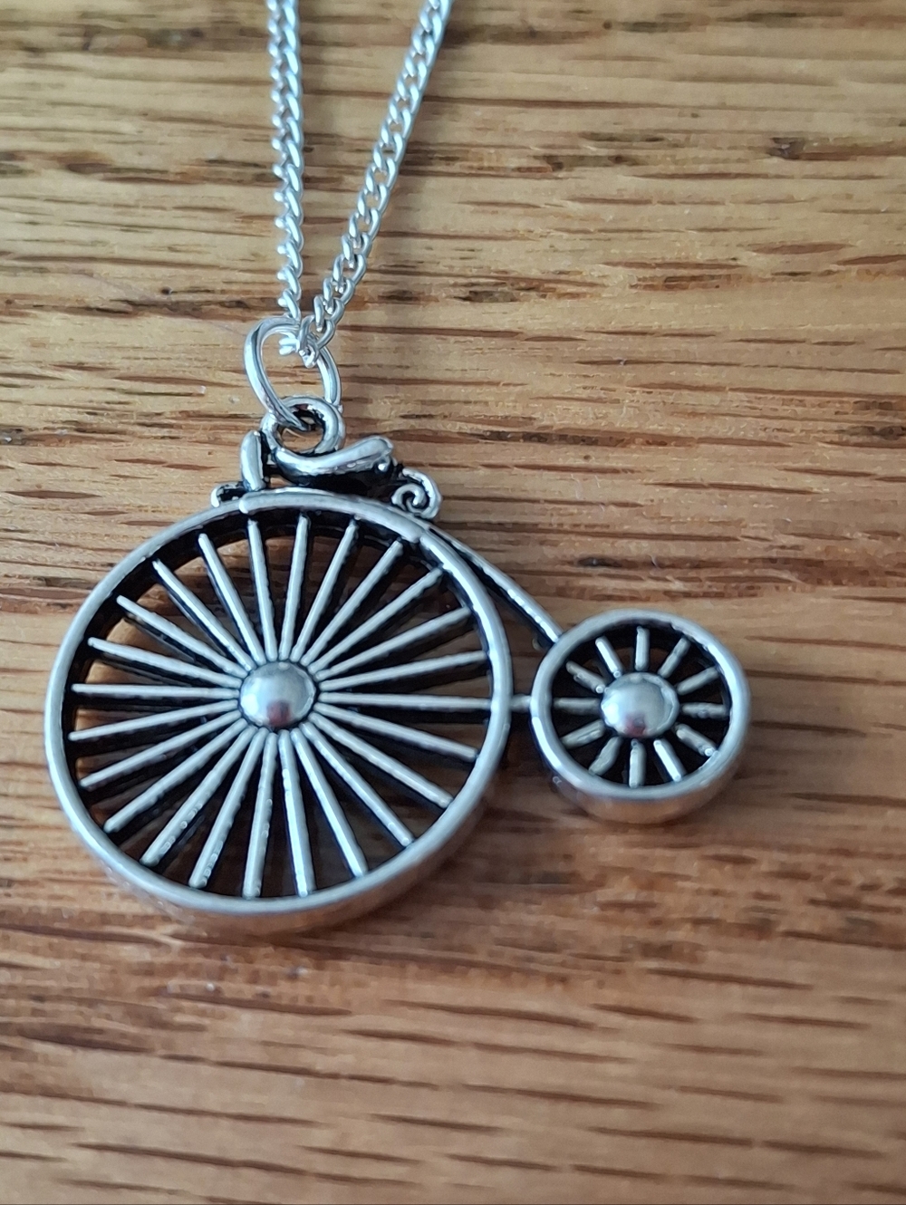 NWT Tibetan Silver Vintage Bicycle Pendant With 18" Necklace